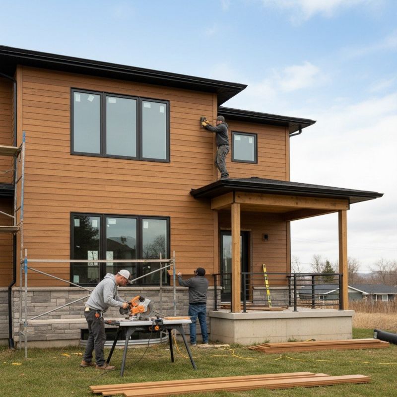 Cedar Siding Installation
